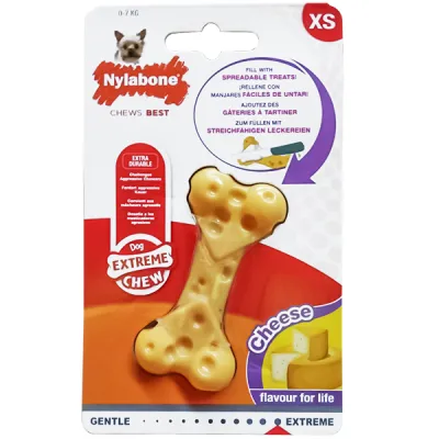 Жевательная игрушка для собак, сырная кость, Nylabone Extreme Chew Cheese Bone