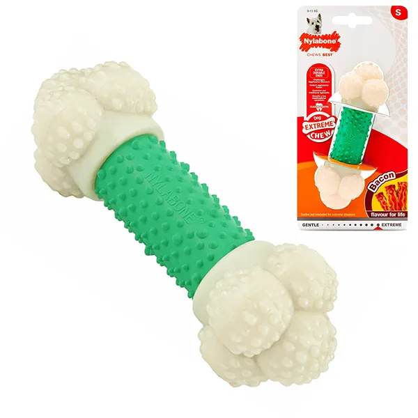 Жевательная игрушка для собак, двойная, Nylabone Extreme Chew Double Action — фото 1
