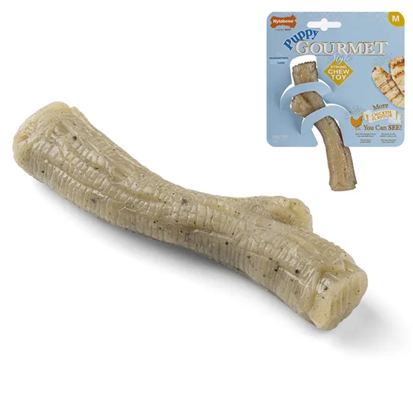 Жевательная игрушка для щенков, палочка, Nylabone Gourmet Puppy Stick Chicken — фото 1