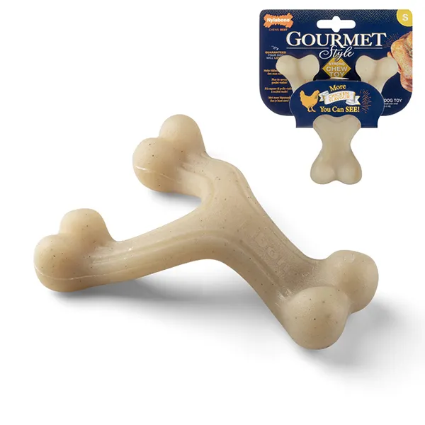 Жевательная игрушка для собак, вишбон, Nylabone Gourmet Wishbone Chicken — фото 1