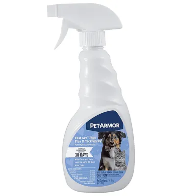 Спрей от блох и клещей для собак и кошек PetArmor Fastact Plus