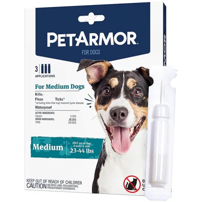 Капли от блох, клещей, вшей для собак 10-20кг PetArmor Medium