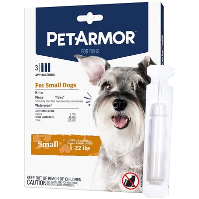 Капли от блох, клещей, вшей для собак 2.2-10кг PetArmor Small