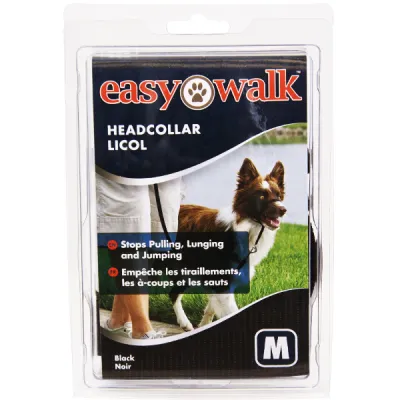 Premier тренировочный ошейник для собак Easy Walk средний черный