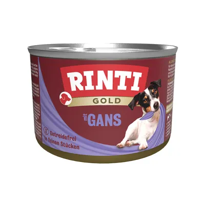 Влажный корм для собак беззерновой Rinti Gold с гусем