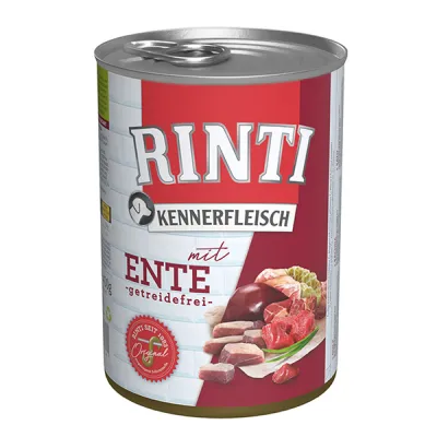 Влажный корм для собак беззерновой Rinti Kennerfleisch с уткой