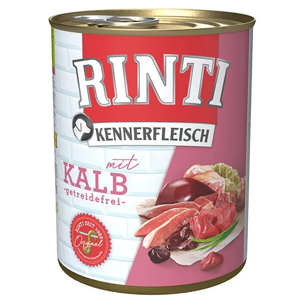 Влажный корм для собак беззерновой с телятиной Rinti Kennerfleisch — фото 1