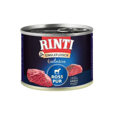 Rinti Singlefleisch Exclusive Ross Pur РІНТІ КОНИНА МОНОПРОТЕЇН беззерновий повнораціонний натуральний вологий корм для собак