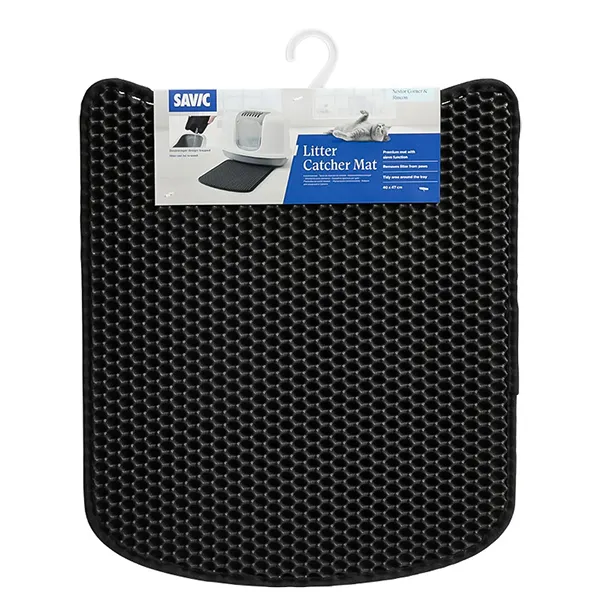 Savic Mat Nestor Corner двуслойный коврик-подстилка для углового кошачьего туалета, 47х40см — фото 1