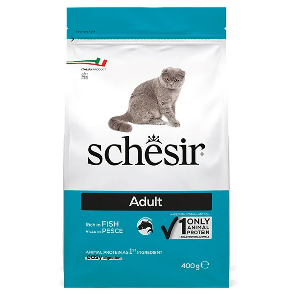 Сухой корм для кошек Schesir Cat Adult Fish, монопротеиновый — фото 1