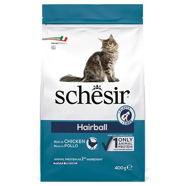 Сухой корм для кошек Schesir Cat Hairball, монопротеиновый — фото 1