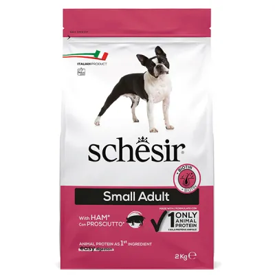 Сухой корм для собак мелких пород, монопротеиновый, Schesir Dog Small Adult Ham
