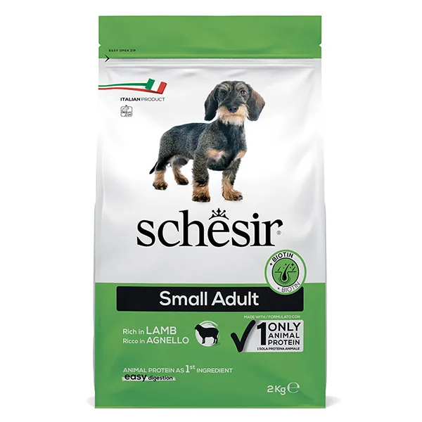 Сухой корм для собак мелких пород, монопротеиновый, Schesir Dog Small Adult Lamb — фото 1