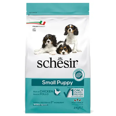 Сухой корм для щенков мини и мелких пород, монопротеиновый, Schesir Dog Small Puppy