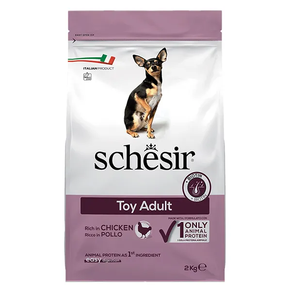 Сухой корм для собак мини пород, монопротеиновый, Schesir Dog Toy Adult — фото 1