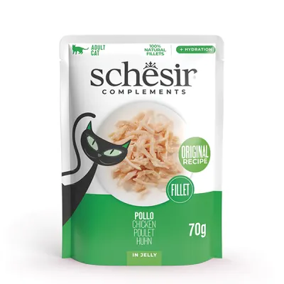 Консервы для котов с куриным филе Schesir Chicken