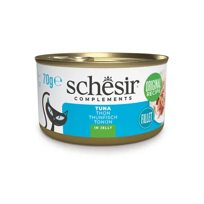 Schesir Tuna тунец в желе, влажный корм для кошек, Schesir