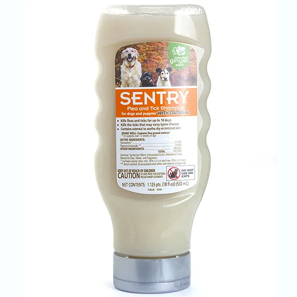 Sentry Oatmeal Shampoo СЕНТРІ ВІВСЯНЕ БОРОШНО шампунь від бліх і кліщів для собак — фото 1