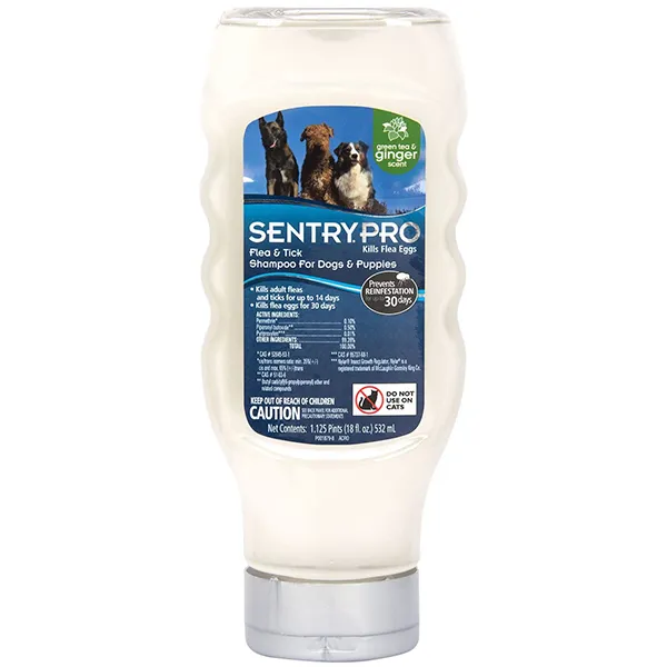 Sentry Pro Green Tea & Ginger Shampoo СЕНТРІ ПРО ІМБИР шампунь від бліх і кліщів для собак — фото 1