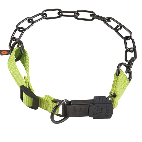 Sprenger Adjustable Collar with Assembly Chain СПРЕНГЕР РЕГУЛЬОВАНИЙ НАШИЙНИК з нейлоном для собак, середня ланка, нержавіюча сталь — фото 1