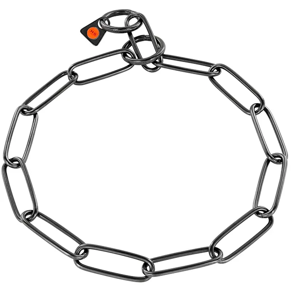 Sprenger Collar Long Link СПРЕНГЕР НАШИЙНИК для собак, довга ланка 3мм, воронована нержавіюча сталь — фото 1