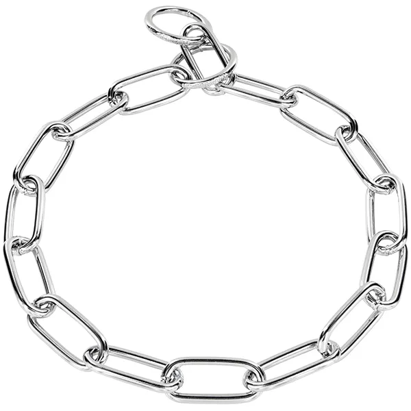 Sprenger Collar Long Link ошейник для собак, длинное звено 4мм, хромированная сталь — фото 1