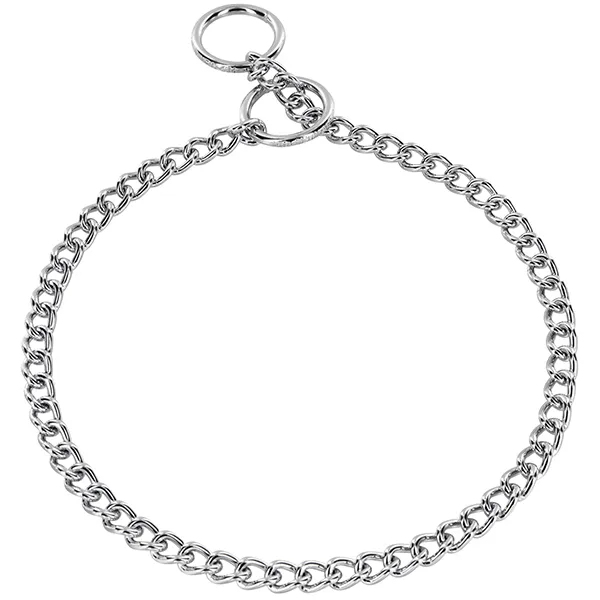 Sprenger Collar Round Narrow Link ошейник для собак, короткое круглое звено 3мм, хромированная сталь — фото 1