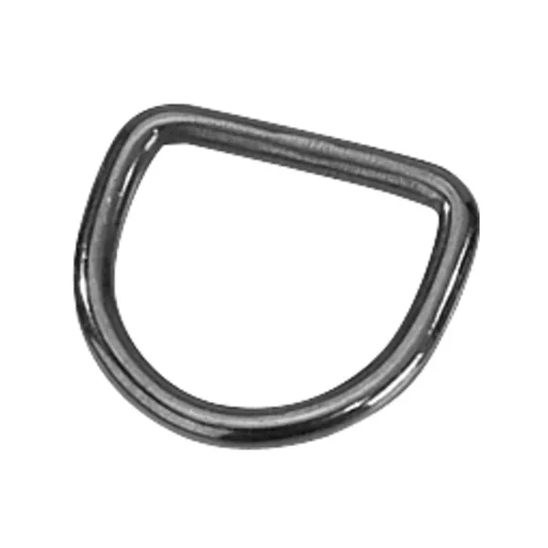 Sprenger D-Ring D-кольцо для ошейника собак, вороненая нержавеющая сталь — фото 1