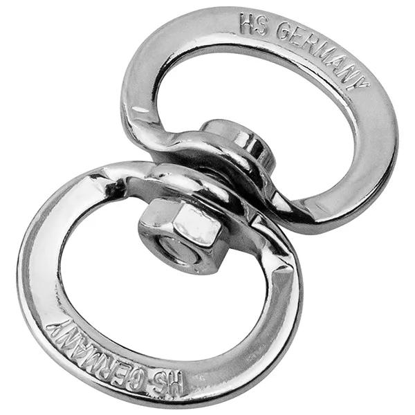 Sprenger Double Swivel СПРЕНГЕР ПОДВІЙНЕ ПОВОРОТНЕ КІЛЬЦЕ для нашийника собак, нікельована сталь — фото 1