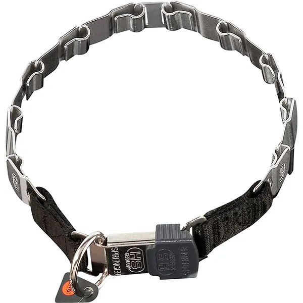 Ошейник для собак Sprenger NeckTech Fun, пластинчатый, замок ClicLock, нержавеющая сталь — фото 1