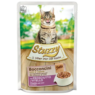 Влажный корм для котов Stuzzy Cat ветчина и телятина, 85г