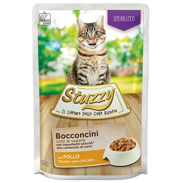Влажный корм для стерилизованных кошек, курица в соусе, пауч 85 г, Stuzzy Cat Sterilized Chicken — фото 1