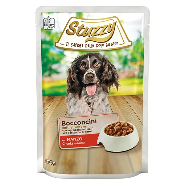 Влажный корм для собак с говядиной в соусе Stuzzy Dog Beef — фото 1