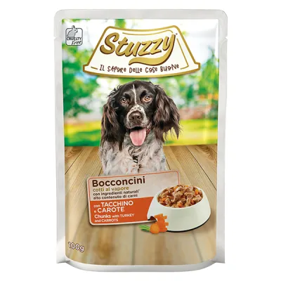 Stuzzy Dog Turkey Carrot в соусе, консервы для собак, вологий корм, пауч 100г