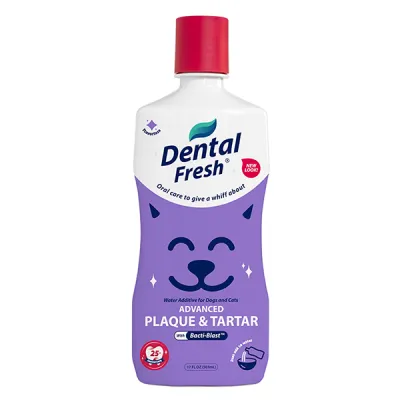 SynergyLabs Dental Fresh Advanced Plaque & Tartar добавка к воде против зубного налета и запаха из пасти собак и кошек