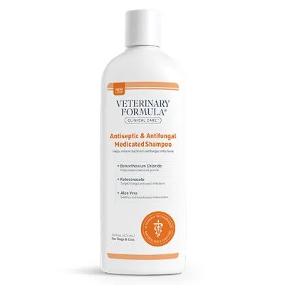 Шампунь для собак і котів антисептичний і протигрибковий Veterinary Formula Clinical Care Antiseptic&Antifungal Medicated Shampoo