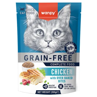 Сухой беззерновой корм для кошек Wanpy Adult Cat Grain Free Chicken