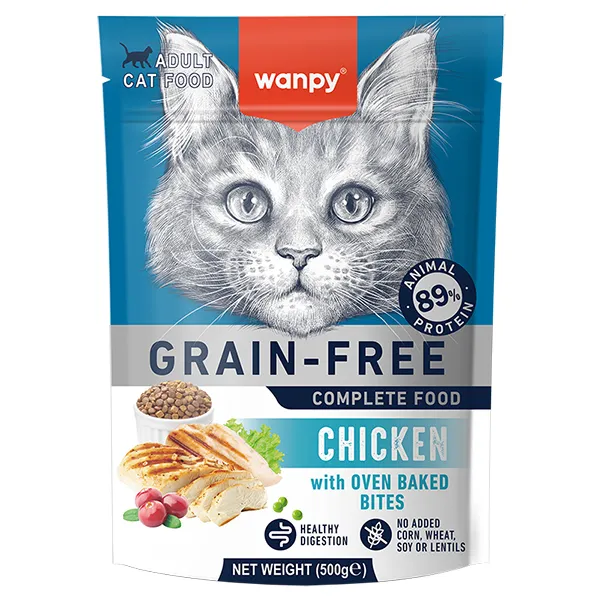 Сухий корм для котів, беззерновий, Wanpy Adult Cat Grain Free Chicken — фото 1