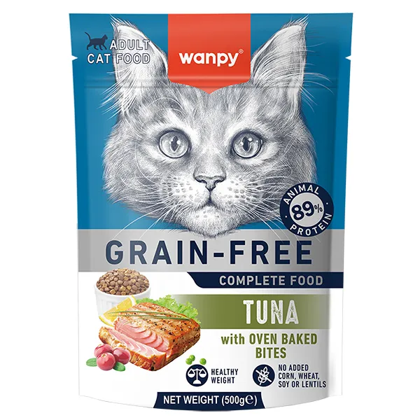 Сухий беззерновий корм для котів Wanpy Adult Cat Grain Free Tuna — фото 1