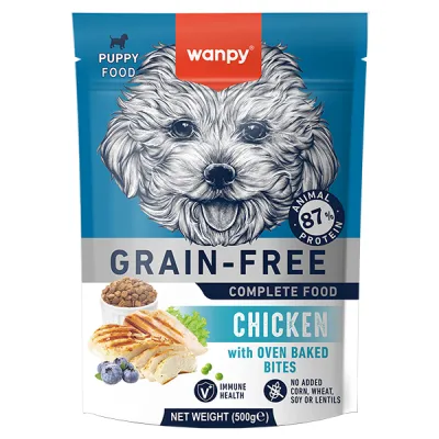 Сухий беззерновий корм для цуценят Wanpy Puppy Grain Free Chicken