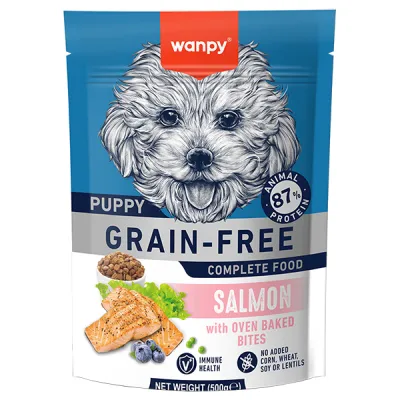 Сухий беззерновий корм для цуценят Wanpy Puppy Grain Free Salmon
