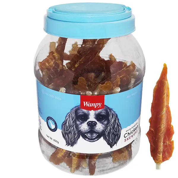 Wanpy Chicken Insert Rawhide ВАНПИ ФИЛЕ КУРИЦЫ РУЛЕТ лакомство для собак — фото 1