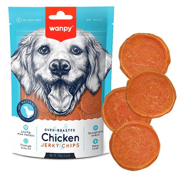 Лакомство для собак Wanpy Chicken Jerky Chips — фото 1