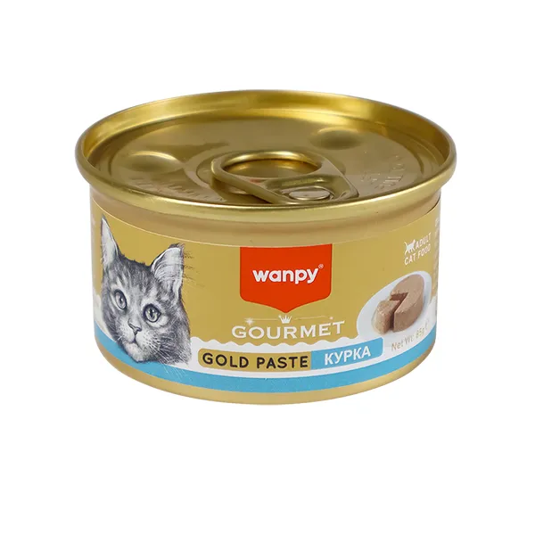 Консервы для кошек Wanpy Gourmet Gold Paste Chicken, паштет, банка 85г — фото 1