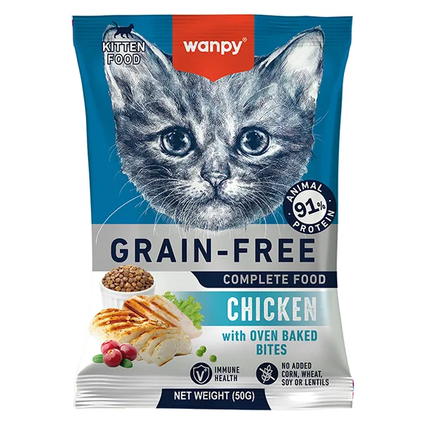 Сухой беззерновой корм для котят Wanpy Kitten Grain Free Chicken — фото 1