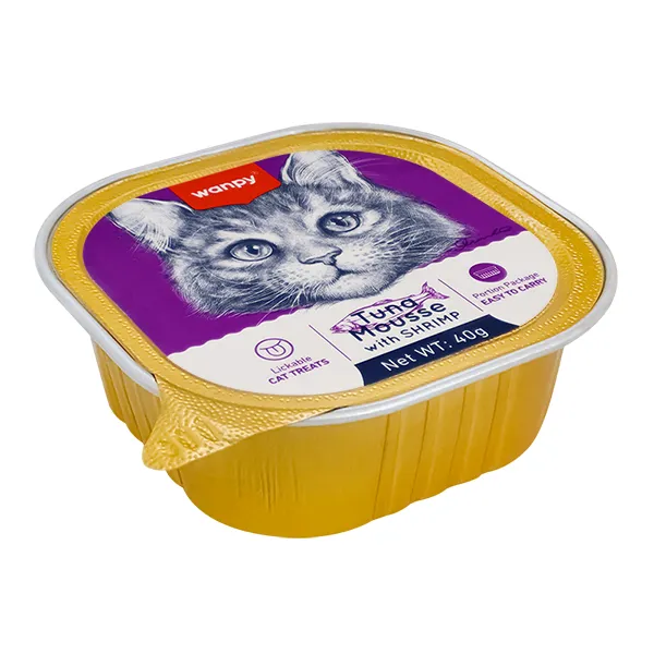 Wanpy Tuna&Shrimp ВАНПІ ТУНЕЦЬ КРЕВЕТКИ консерви для котів, мус — фото 1