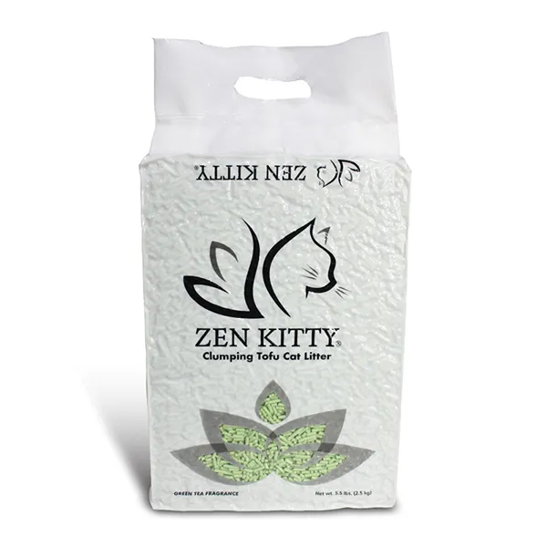 Наполнитель для кошачьего туалета ZenKitty Clumping Tofu Green Tea грудкующийся — фото 1