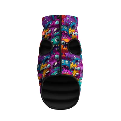 Куртка для собак WAUDOG Clothes рисунок "Зубастые монстры"
