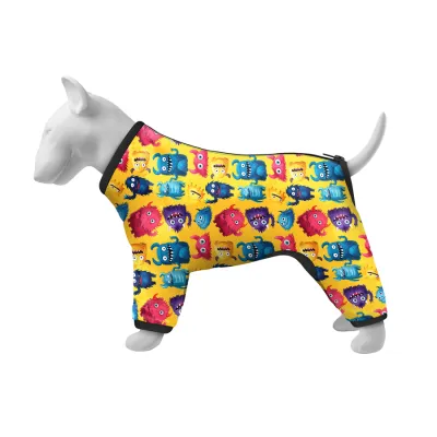 Ветровка для собак WAUDOG Clothes, рисунок "Мохнатые монстры"