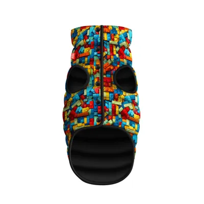 Куртка для собак WAUDOG Clothes рисунок "Блоки"